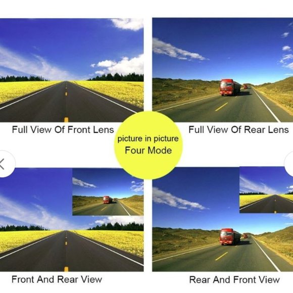 NEW! OUMAX RV43HD Rear View Mirror Dash Cam - Picture 10 of 11